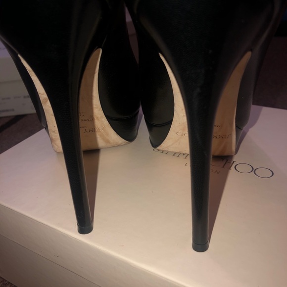 JIMMY CHOO Black Kid Leather Classic Pumps - Picture 10 of 13